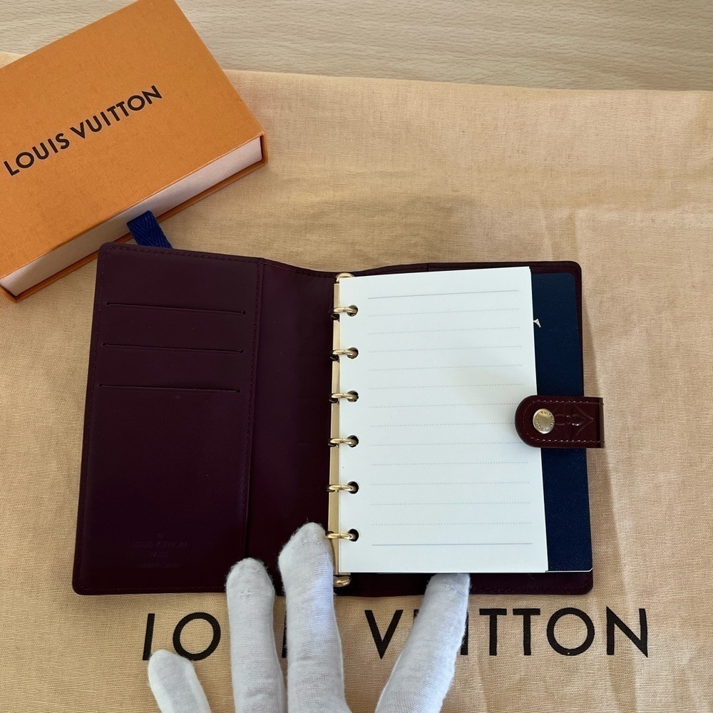 Louis Vuitton Verni Agenda PM Burgundy EUC 2010 - Picture 4 of 16